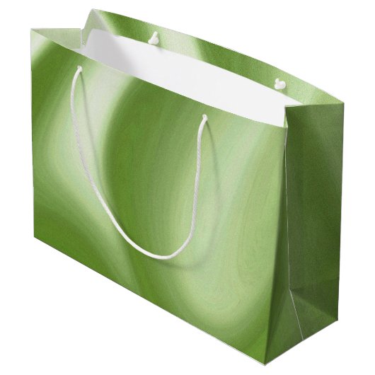 Grand Sac Cadeau Vert scintillant (Dos Angle)