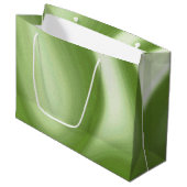 Grand Sac Cadeau Vert scintillant (Devant Angle)