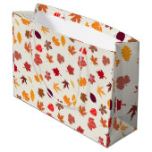 Grand Sac Cadeau Vibes Automne Feuilles Automne (Dos Angle)