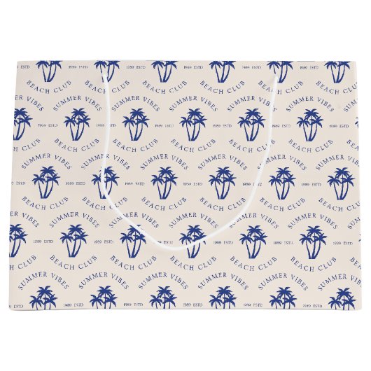 Grand Sac Cadeau Vibes d'été (Devant)