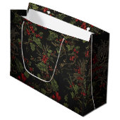 Grand Sac Cadeau Victorian Crimson Xmas Gift Bag (Devant Angle)