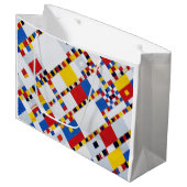 Grand Sac Cadeau Victory Boogie Woogie, Mondrian (Devant Angle)