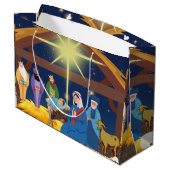 Grand Sac Cadeau Vie de Noël (Dos Angle)