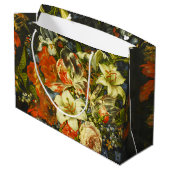 Grand Sac Cadeau Vie morte avec fleurs et fruits (Dos Angle)