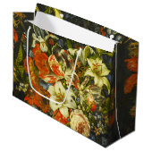 Grand Sac Cadeau Vie morte avec fleurs et fruits (Devant Angle)