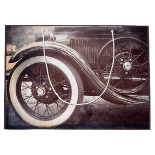 Grand Sac Cadeau Vieille voiture ancienne de minuterie