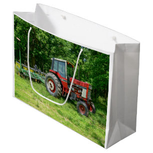 Grand Sac Cadeau Vieux tracteur international