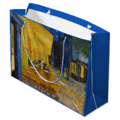 Grand Sac Cadeau Vincent van Gogh - Café Terrasse en soirée (Dos Angle)