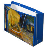 Grand Sac Cadeau Vincent van Gogh - Café Terrasse en soirée (Devant Angle)