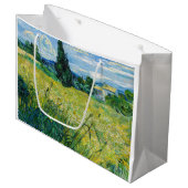 Grand Sac Cadeau Vincent van Gogh - Champ de blé vert avec Cypress (Devant Angle)