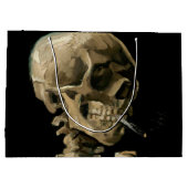 Grand Sac Cadeau Vincent van Gogh - Crâne avec cigarette brûlante (Dos)