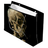 Grand Sac Cadeau Vincent van Gogh - Crâne avec cigarette brûlante (Devant Angle)