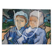 Grand Sac Cadeau Vincent van Gogh - Deux petites filles (Dos)