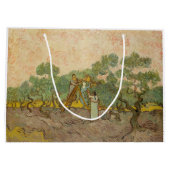 Grand Sac Cadeau Vincent van Gogh - Femmes cueillette d'olives (Dos)
