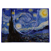 Grand Sac Cadeau Vincent Van Gogh - La nuit étoilée (Devant)