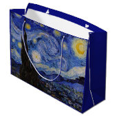 Grand Sac Cadeau Vincent Van Gogh - La nuit étoilée (Dos Angle)