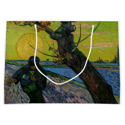 Grand Sac Cadeau Vincent van Gogh - Le Sower (Devant)