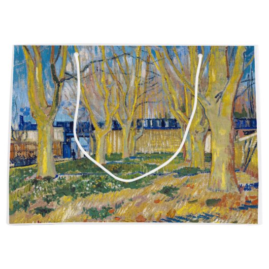 Grand Sac Cadeau Vincent van Gogh - Le Train Bleu (Devant)