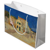 Grand Sac Cadeau Vincent van Gogh - Maison Jaune / Rue (Dos Angle)
