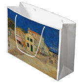 Grand Sac Cadeau Vincent van Gogh - Maison Jaune / Rue (Devant Angle)