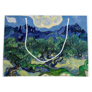 Grand Sac Cadeau Vincent van Gogh - Oliviers aux Alpilles