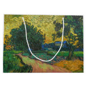 Grand Sac Cadeau Vincent van Gogh - Paysage à Twilight (Dos)
