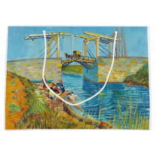 Grand Sac Cadeau Vincent van Gogh - Pont Langlois à Arles #1