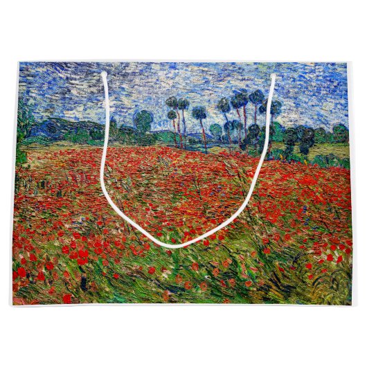 Grand Sac Cadeau Vincent van Gogh - Poppy Field (Devant)