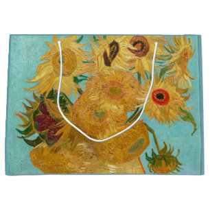 Grand Sac Cadeau Vincent Van Gogh - Vase avec douze tournesols