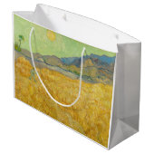 Grand Sac Cadeau Vincent van Gogh - Wheatfield avec une Faucheuse (Dos Angle)