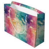 Grand Sac Cadeau Vintage Dandelion Abstract Pattern (4) (Dos Angle)