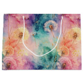 Grand Sac Cadeau Vintage Dandelion Abstract Pattern (5) (Devant)