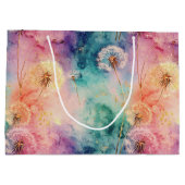 Grand Sac Cadeau Vintage Dandelion Abstract Pattern (5) (Dos)