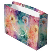 Grand Sac Cadeau Vintage Dandelion Abstract Pattern (5) (Dos Angle)