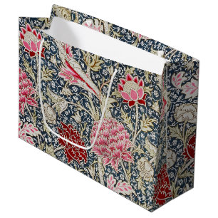 Grand Sac Cadeau Vintage motif floral, William Morris