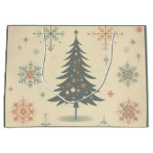 Grand Sac Cadeau Vintage/rétro moderne Noël/hiver (Devant)