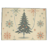 Grand Sac Cadeau Vintage/rétro moderne Noël/hiver (Dos)