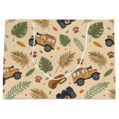 Grand Sac Cadeau Vintage Road Trip Pattern (3) (Devant)