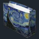 Grand Sac Cadeau Vintage Van Gogh La Nuit étoilée<br><div class="desc">Ce design s'inspire de l'huile de Vincent van Gogh de 1889 sur toile intitulée "La nuit étoilée".</div>