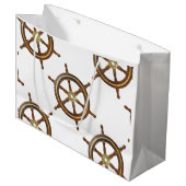 Grand Sac Cadeau Vintage Wooden Helm (Devant Angle)