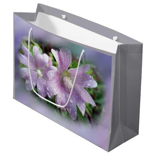 Grand Sac Cadeau Violet clair (Devant Angle)