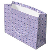 Grand Sac Cadeau Violettes douces (Dos Angle)
