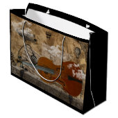 Grand Sac Cadeau Violoncelle Steampunk (Dos Angle)