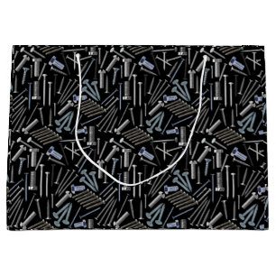 Grand Sac Cadeau Vis et clous x4 Black BG