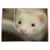 Grand Sac Cadeau Visage de furet (Devant)