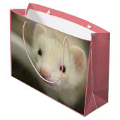 Grand Sac Cadeau Visage de furet (Dos Angle)