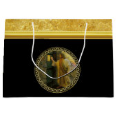 Grand Sac Cadeau Visitation à Dawn Jesus frappe sur une porte rusti (Devant)