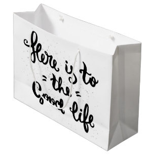 Grand Sac Cadeau Voici La Bonne Vie