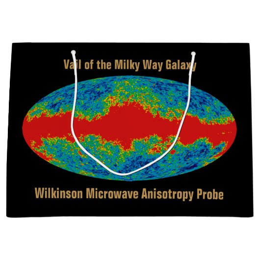 Grand Sac Cadeau Voile Galaxy Voie Lactée sur l'univers WMAP (Devant)