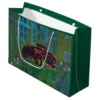 Grand Sac Cadeau Voiture traditionnelle